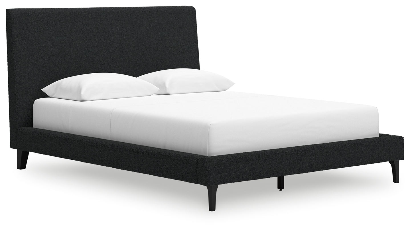 Cadmori Queen Upholstered Bed with Roll Slats