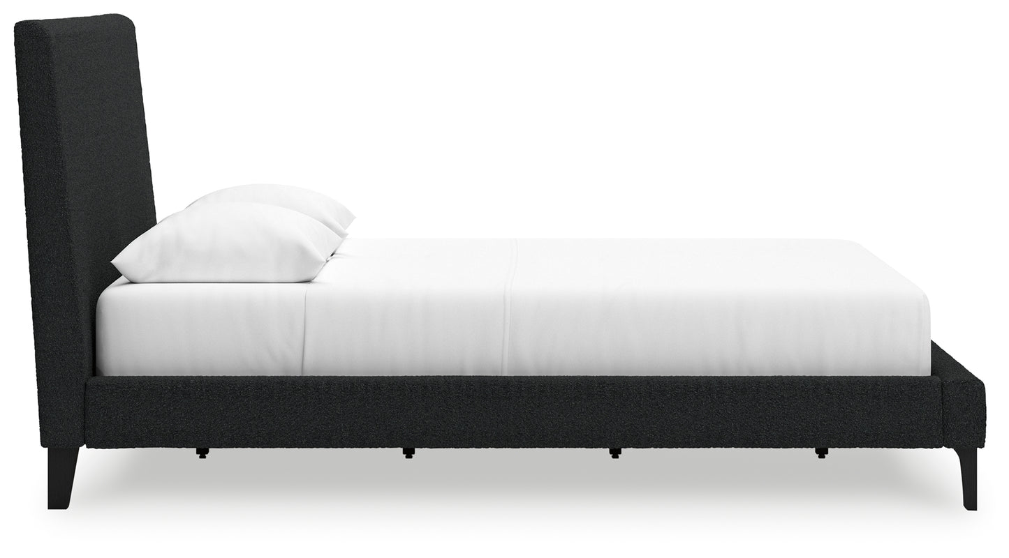 Cadmori Queen Upholstered Bed with Roll Slats