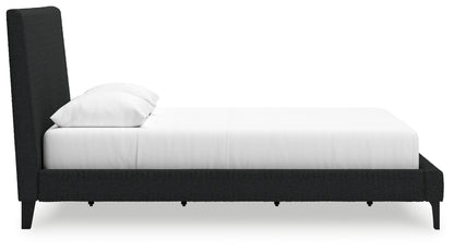 Cadmori Queen Upholstered Bed with Roll Slats