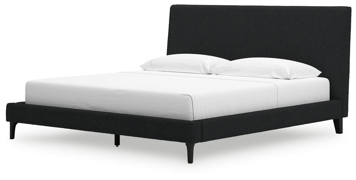 Cadmori King Upholstered Bed with Roll Slats