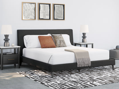 Cadmori King Upholstered Bed with Roll Slats