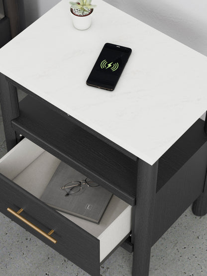 Cadmori King Panel Bed, Dresser, Mirror and Nightstand
