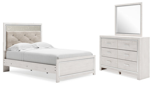 Altyra Full Panel Bed, Dresser and Mirror