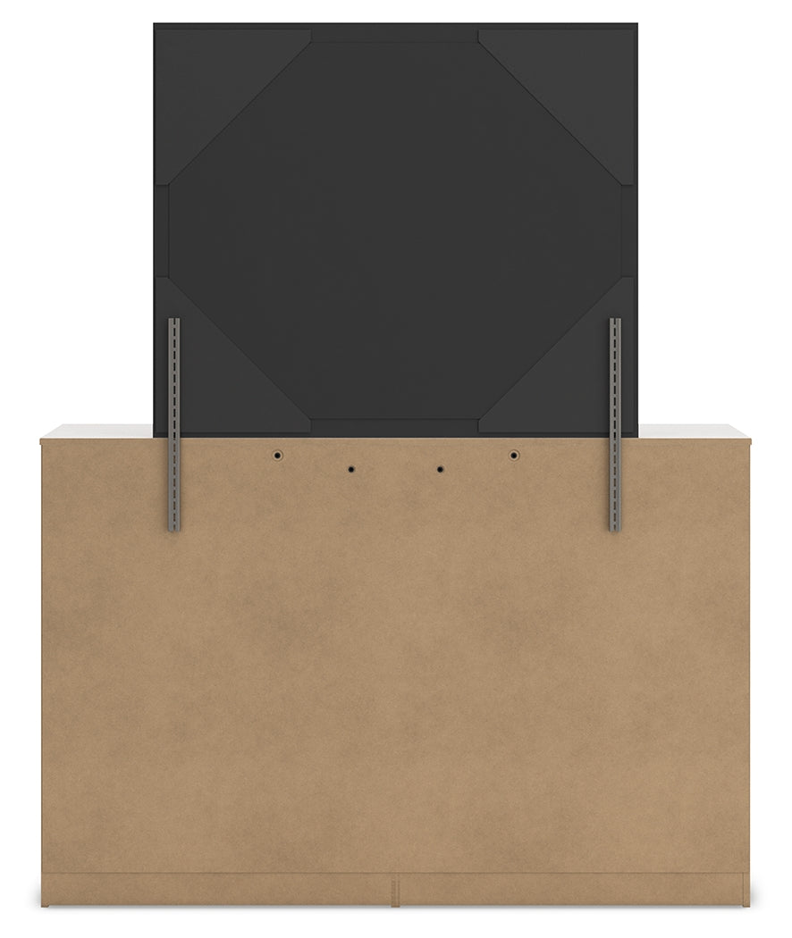 Altyra Queen Bookcase Storage Bed, Dresser and Mirror