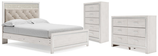 Altyra Queen Panel Bed, Dresser and Chest