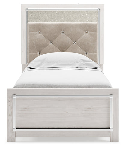 Altyra Twin Panel Bed, Dresser, Mirror and Nightstand