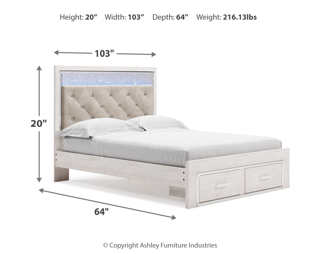 Altyra Queen Storage Bed, Dresser, Mirror, Chest and Nightstand