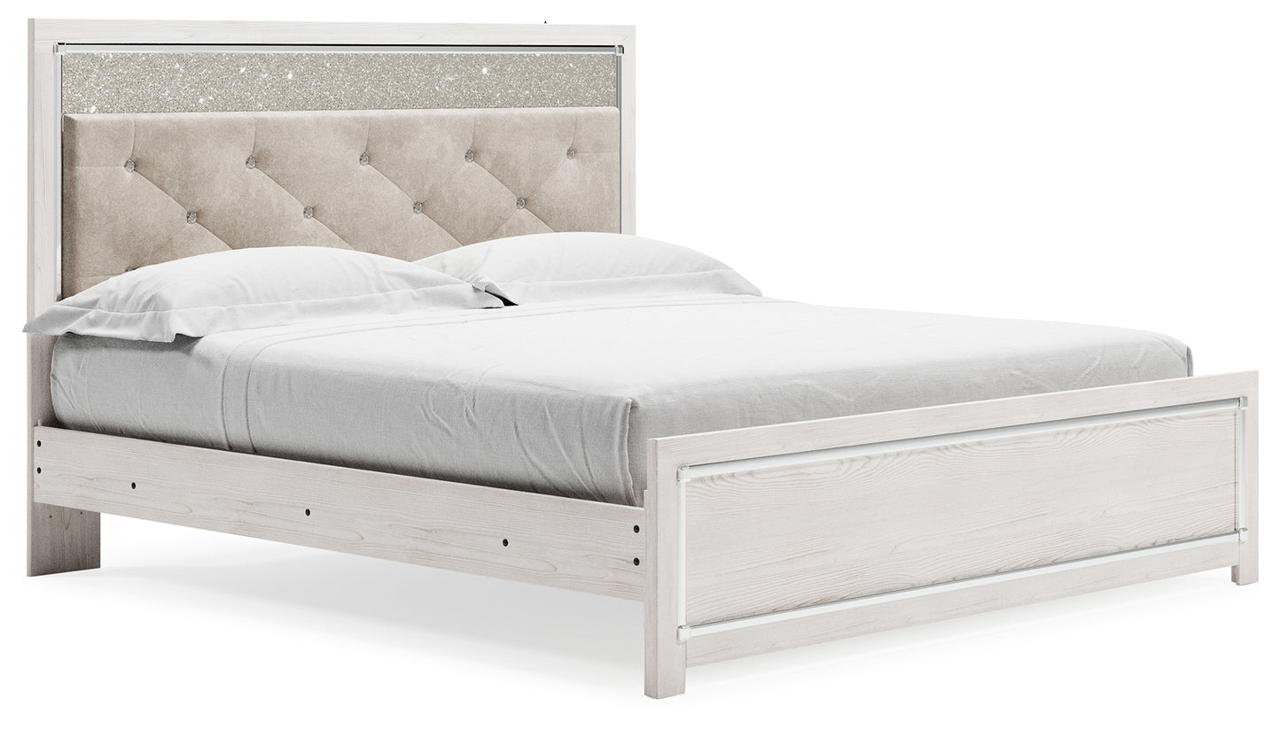 Altyra King Panel Bed, Dresser, Mirror, Chest and Nightstand