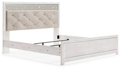 Lawroy King Panel Bed, Dresser, Mirror and Nightstand