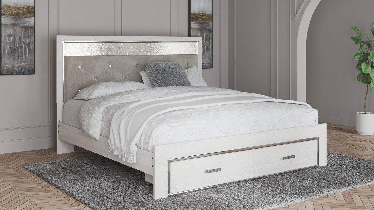 Altyra King Storage Bed, Dresser and Nightstand