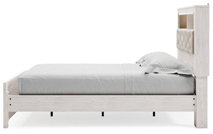 Altyra Queen Upholstered Panel Bed, Dresser and Mirror