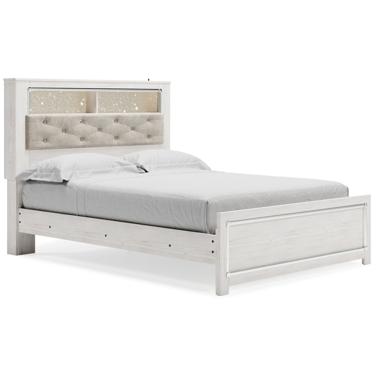 Altyra Queen Panel Bookcase Bed, Dresser and Mirror