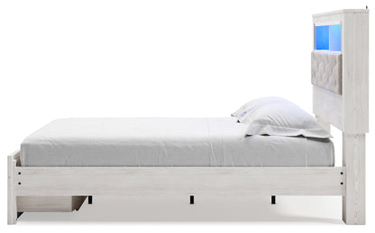 Altyra Queen Bookcase Storage Bed, Dresser and Mirror