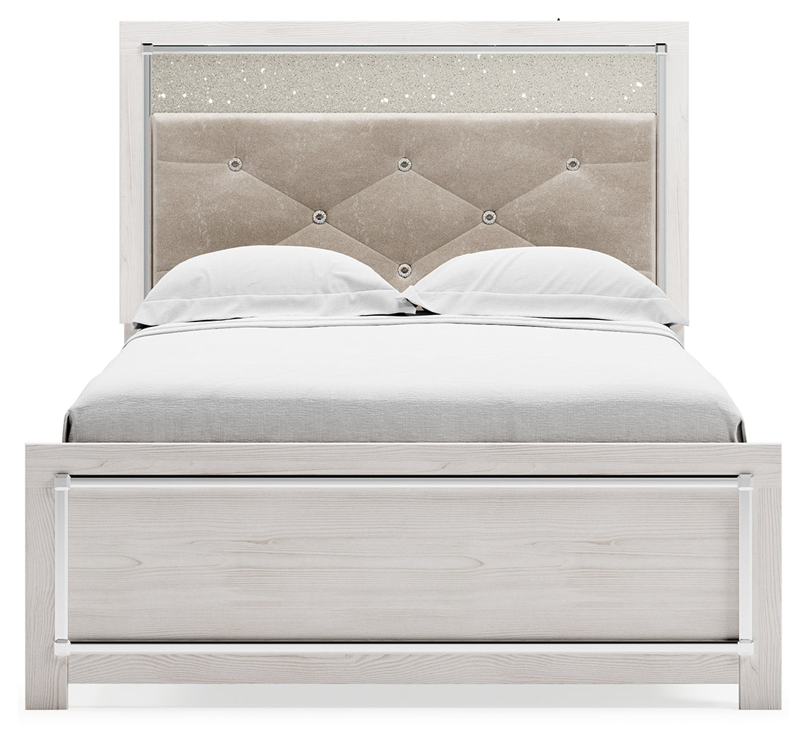 Altyra Full Panel Bed, Dresser, Mirror and Nightstand