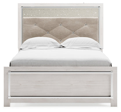 Altyra Full Panel Bed, Dresser, Mirror and Nightstand