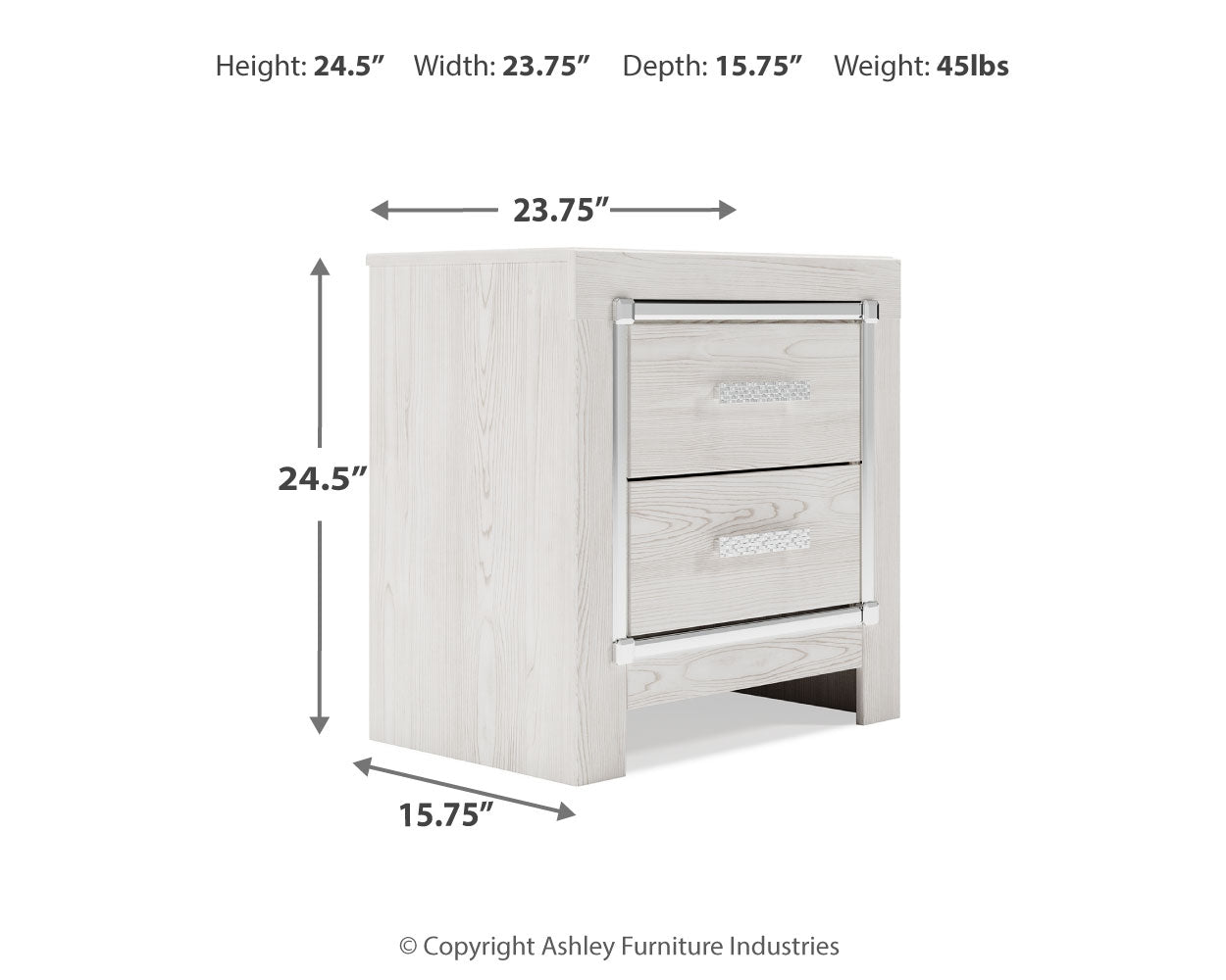 Altyra Queen Storage Bed, Dresser, Mirror, Chest and Nightstand
