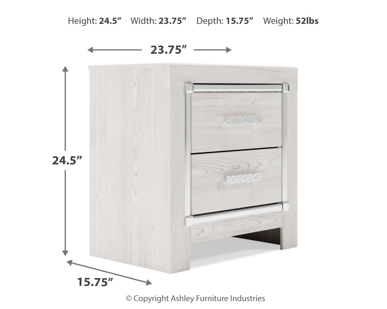 Altyra King Upholstered Panel Bed, Dresser, Mirror, and Nightstand