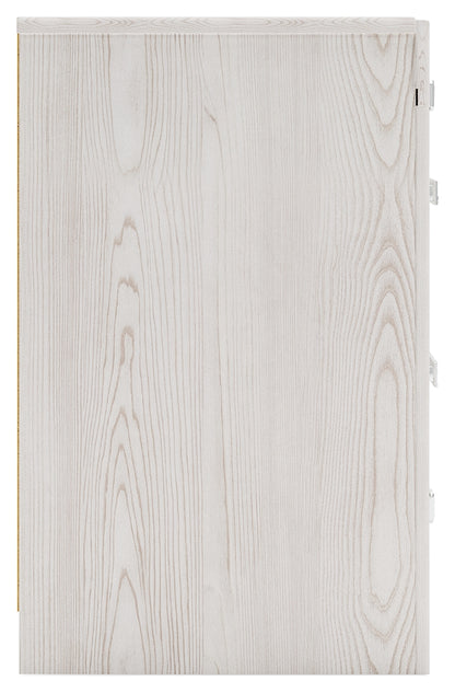 Altyra Twin Upholstered Panel Bed and 2 Nightstands