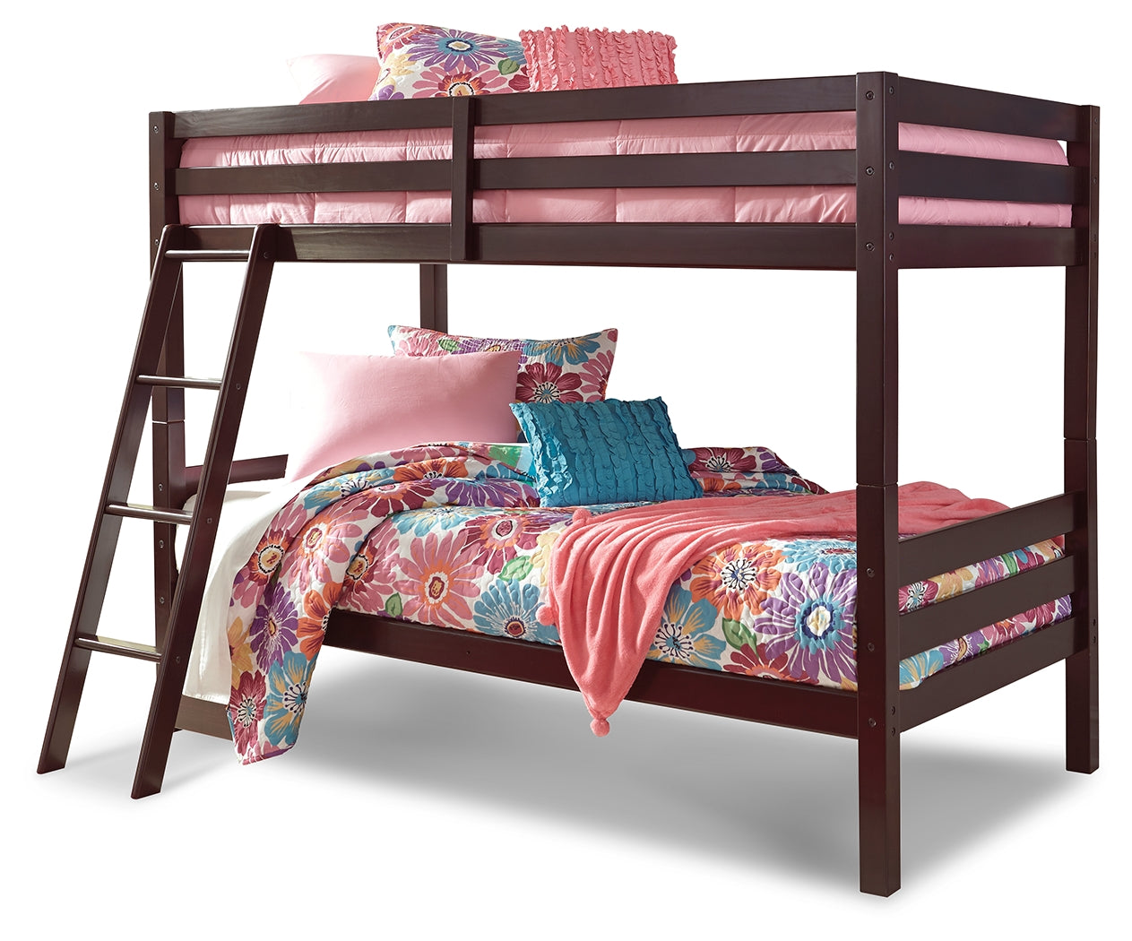 Halanton Twin over Twin Bunk Bed with Ladder