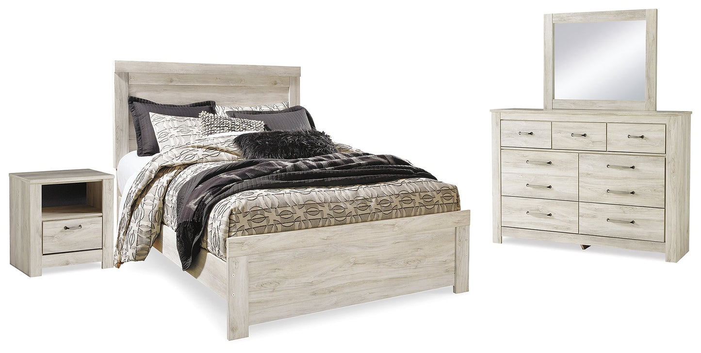 Bellaby Queen Panel Bed, Dresser, Mirror, and Nightstand