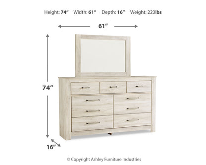 Bellaby Queen Panel Bed, Dresser, Mirror, and Nightstand