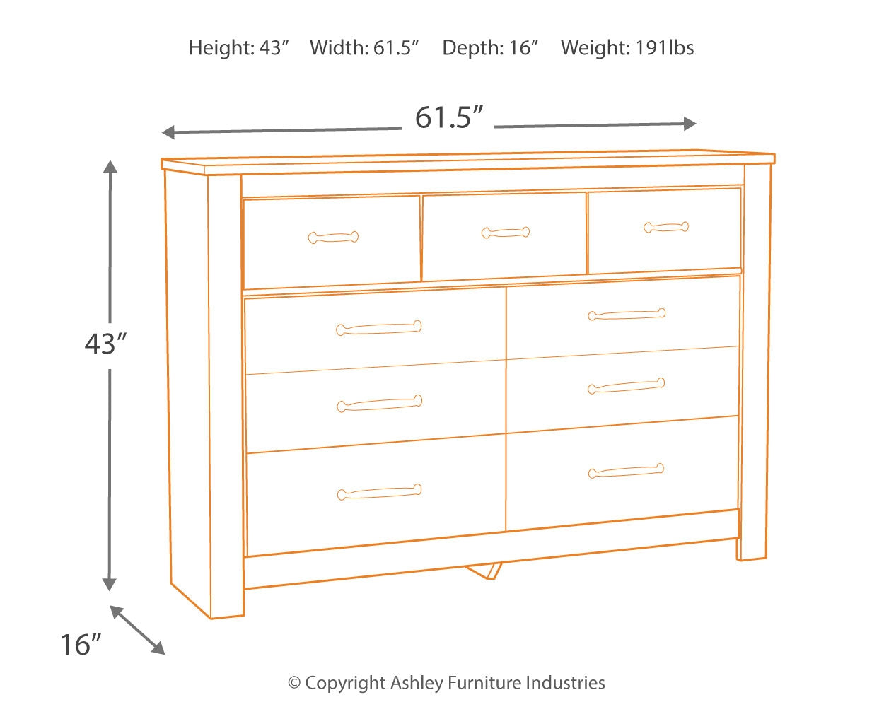 Bellaby King Panel Storage Bed, Dresser, Mirror and Nightstand