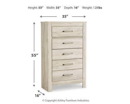 Bellaby King Panel Bed, Dresser, Mirror, Chest and 2 Nightstands