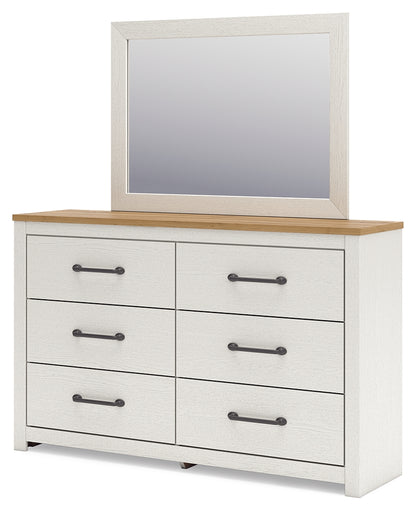 Linnocreek Queen Panel Bed, Dresser, Mirror and Nightstand