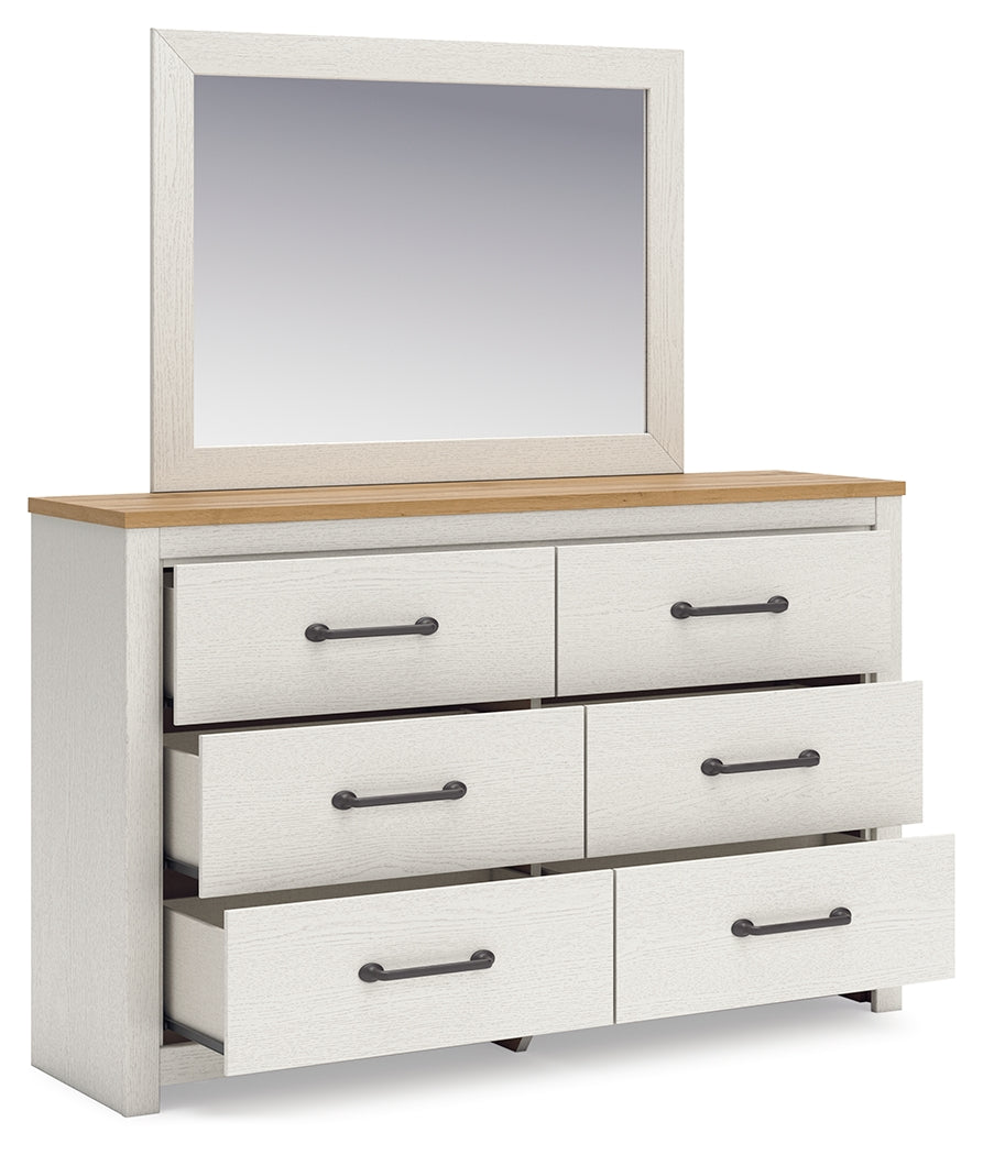 Linnocreek Queen Panel Bed, Dresser, Mirror and Nightstand