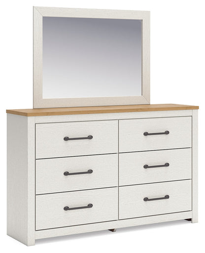 Linnocreek Full Panel Bed, Dresser and Mirror