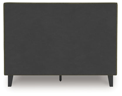 Chirason Full Upholstered Bed, Dresser and Mirror