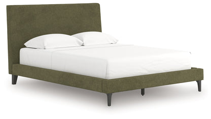 Chirason Queen Upholstered Bed, Dresser and Mirror