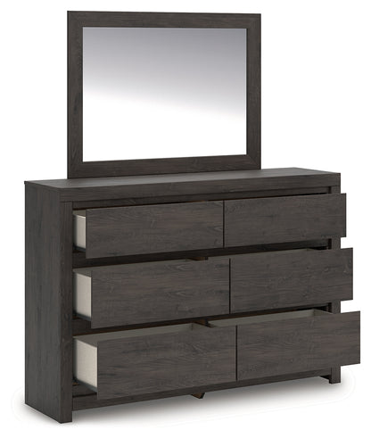 Fraluna Queen Panel Storage Bed, Dresser and Mirror