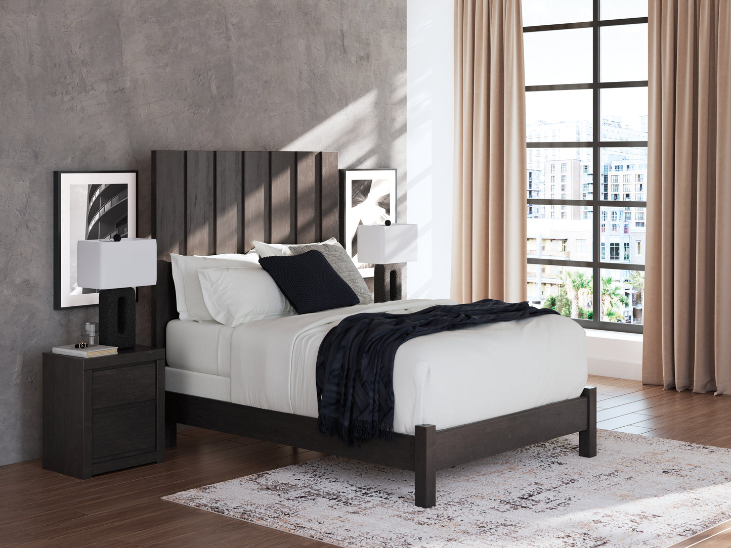 Fraluna Queen Panel Bed, Dresser and Mirror