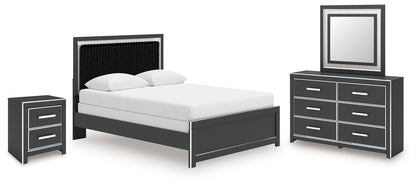 Zuraleus Queen Panel Bed, Dresser, Mirror and Nightstand