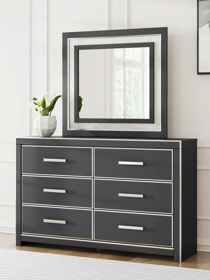 Zuraleus King Panel Bed, Dresser, Mirror and Nightstand
