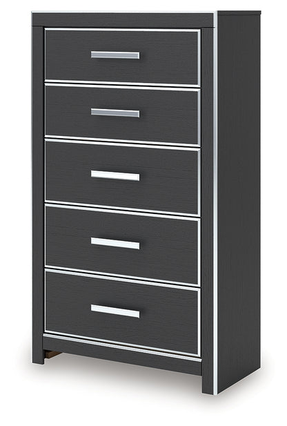 Zuraleus King Storage Bed, Dresser, Mirror, Chest and Nightstand