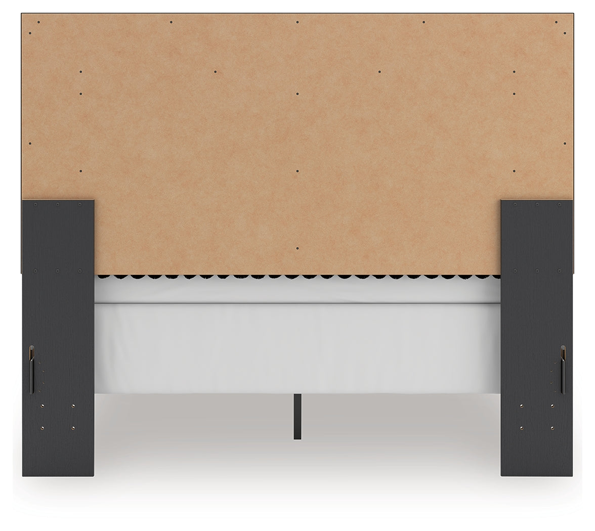 Zuraleus Queen Upholstered Panel Bed, Dresser and Mirror