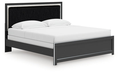 Zuraleus King Panel Bed, Dresser, Mirror and Nightstand