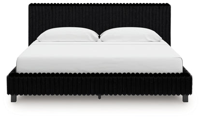 Zuraleus King Upholstered Bed, Dresser and Nightstand