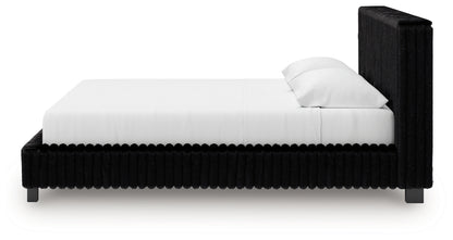 Zuraleus King Upholstered Bed, Dresser and Nightstand