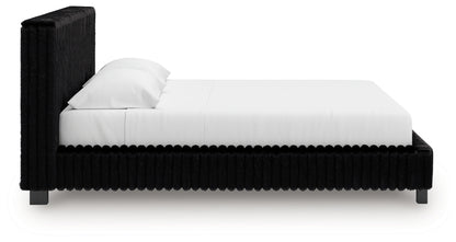 Zuraleus King Upholstered Bed, Dresser and Nightstand