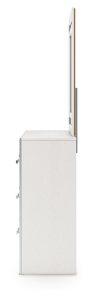 Zuraleus Queen Upholstered Bed, Dresser and Mirror