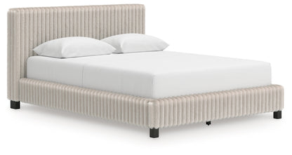 Zuraleus Queen Upholstered Bed, Dresser and Mirror