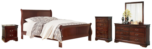 Alisdair Queen Sleigh Bed, Dresser, Mirror, Chest and Nightstand