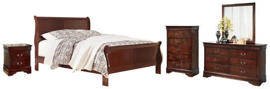 Alisdair King Sleigh Bed, Dresser, Mirror and Nightstand