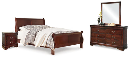 Alisdair Queen Sleigh Bed, Dresser, Mirror, and Nightstand