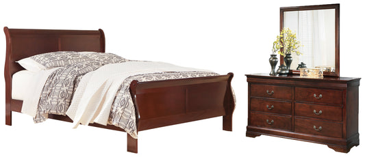 Alisdair California King Sleigh Bed, Dresser and Mirror