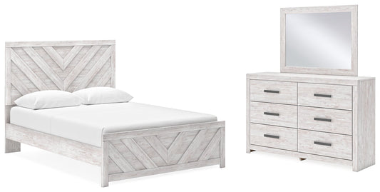 Cayboni Queen Panel Bed, Dresser and Mirror