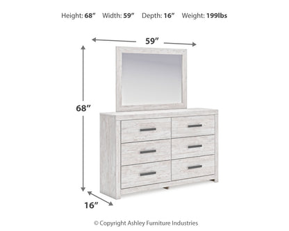 Cayboni Full Panel Bed, Dresser, Mirror and Nightstand